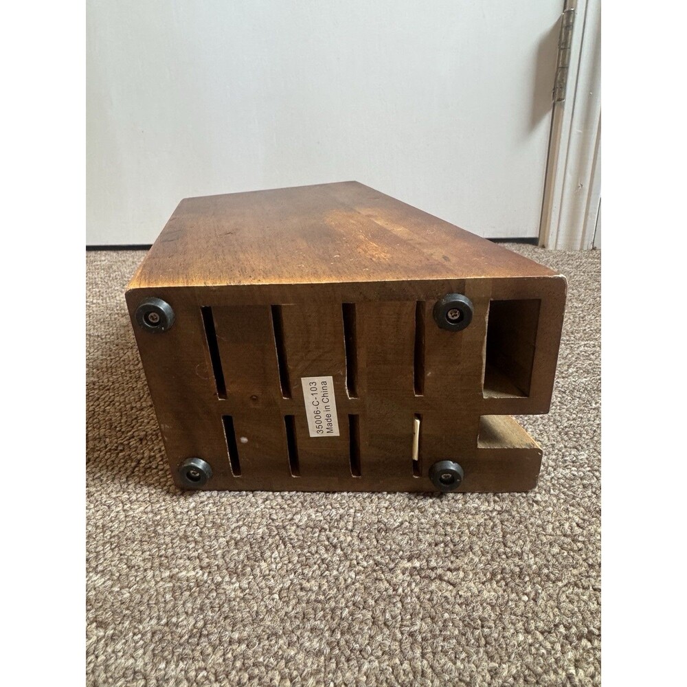 ZWILLING Pro 10-slot Knife Block - Walnut - Used Condition - Picture 5 of 5